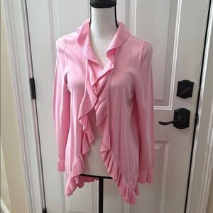 Lilly Pulitzer Pink Ruffle Sweater